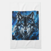 Wolf hoofd theedoek (Verticaal)