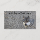 WOLF HOOFD Visitekaartje of profielkaart (Achterkant)