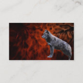 WOLF HOOFD Visitekaartje of profielkaart (Achterkant)