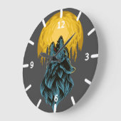 Wolf horloge grote klok (Hoek)