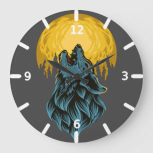 Wolf horloge grote klok