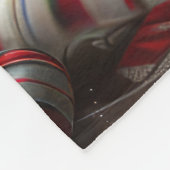 Wolf Hound Hond Kerstfeest Fleece Deken (Hoek)