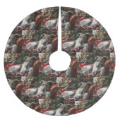 Wolf Hound Hond Kerstfeest Kerstboom Rok (Voorkant)