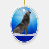 Wolf Howl Blank Ornament (Voorkant)