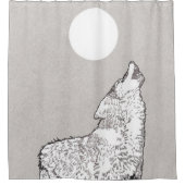 Wolf howl douchegordijn (Voorkant)