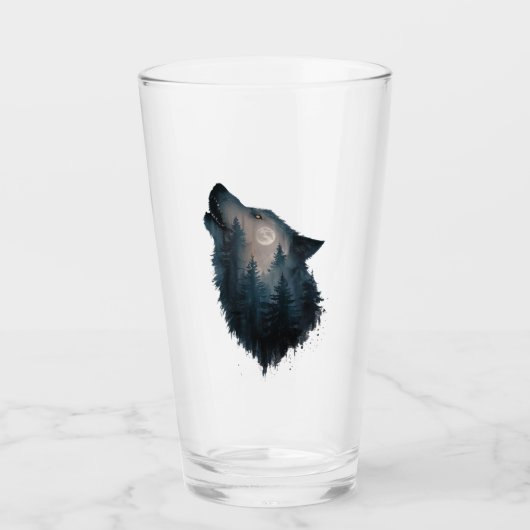 Wolf Howl Forest Moon Glas (Voorkant)