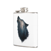 Wolf Howl Forest Moon Heupfles (Links)