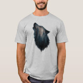 Wolf Howl Forest Moon T-shirt (Voorkant)