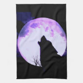 Wolf Howl Kitchen Towel Theedoek (Verticaal)