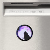 Wolf Howl Magnet (Insitu (Vaatwasser))