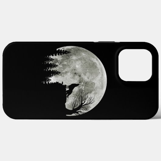 Wolf Howl op Berg Halloween Maan Case-Mate iPhone Case (Achterkant (horizontaal))