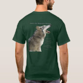 WOLF HOWL & POEM (Wolf Protection) T-shirt (Achterkant)