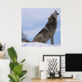Wolf Howl Poster (Thuiskantoor)