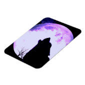 Wolf Howl Premium magneet (Linkerzijde)