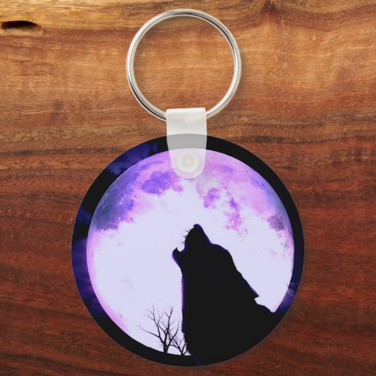 Wolf Howl Sleutelhanger (Voorkant)