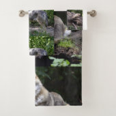 Wolf Howl Wild Life Animal Trees Destiny Destiny's Bad Handdoek (Insitu)