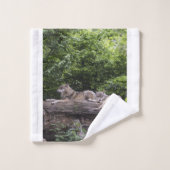 Wolf Howl Wild Life Animal Trees Destiny Destiny's Bad Handdoek (Wasdoekje)