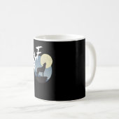 Wolf Howl Wilderness Wildlife Koffiemok (Voorkant rechts)