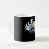 Wolf Howl Wilderness Wildlife Koffiemok (Voorkant links)