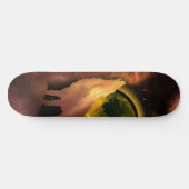 WOLF HOWLF IN RUIMTEMOON GALAXY PERSOONLIJK SKATEBOARD (Horizontaal)