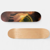WOLF HOWLF IN RUIMTEMOON GALAXY PERSOONLIJK SKATEBOARD (Horizontaal)