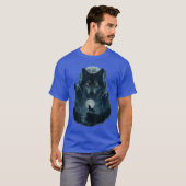 Wolf Howling at Moon Graphic Tees Men Wolves (Voorkant volledig)