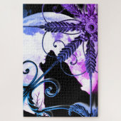 Wolf Howling at the Moon Legpuzzel (Verticaal)