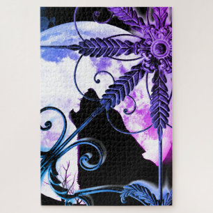 Wolf Howling at the Moon Legpuzzel