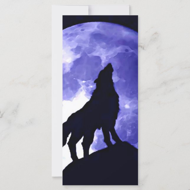 Wolf Howling bij Moon (Voorkant)