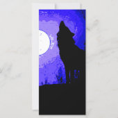 Wolf Howling bij Moon (Voorkant)