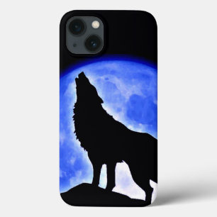 Wolf Howling bij Moon Case-Mate iPhone Case