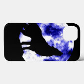 Wolf Howling bij Moon Case-Mate iPhone Case (Achterkant (horizontaal))
