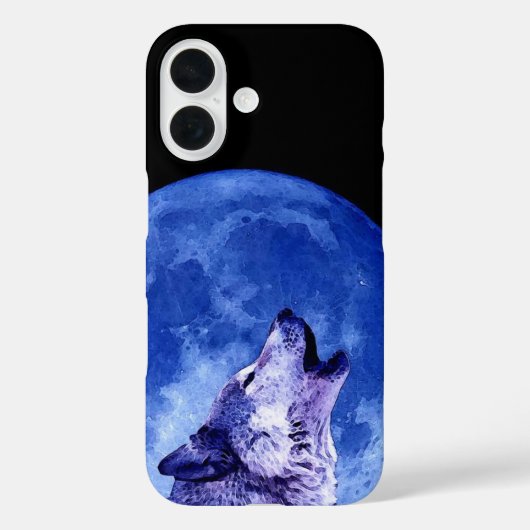 Wolf Howling bij Moon Case-Mate iPhone Case (Achterkant)