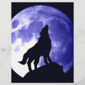 Wolf Howling bij Moon Flyer (Voorkant)