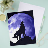 Wolf Howling bij Moon Flyer (Voorkant /achterkant)