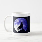 Wolf Howling bij Moon Koffiemok (Links)