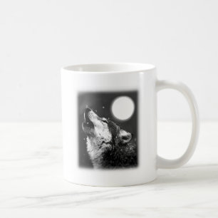 Wolf Howling bij Moon Koffiemok