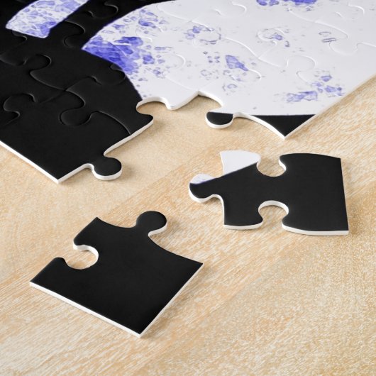 Wolf Howling bij Moon Legpuzzel (Zijkant)