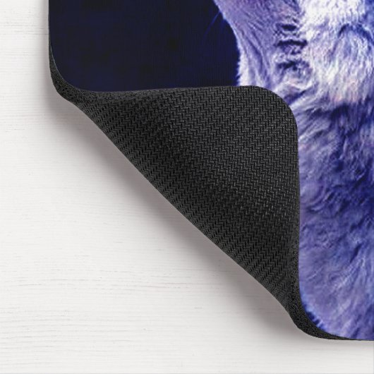 Wolf Howling bij Moon Muismat (Hoek)