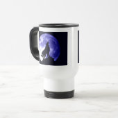 Wolf Howling bij Moon Reisbeker (Voorkant links)
