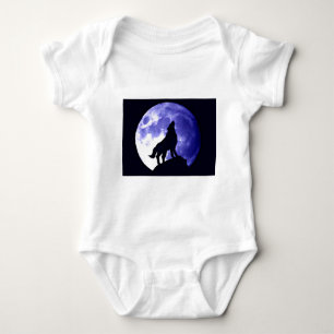 Wolf Howling bij Moon Romper