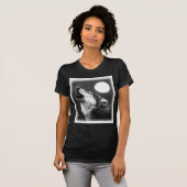 Wolf Howling bij Moon T-shirt (Voorkant volledig)