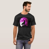 Wolf Howling bij Moon T-shirt (Voorkant volledig)