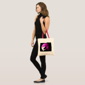 Wolf Howling bij Moon Tote Bag (Voorkant (model))