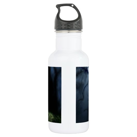 Wolf Howling bij Moon Waterfles (Achterkant)