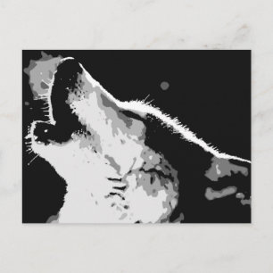 Wolf Howling Briefkaart