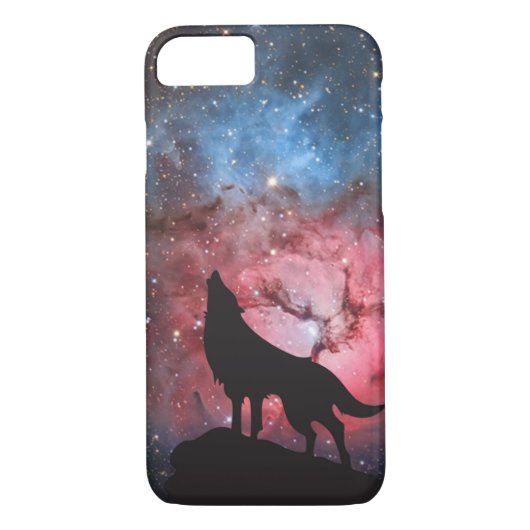 Wolf Howling in Galaxy Case-Mate iPhone Case (Achterkant)