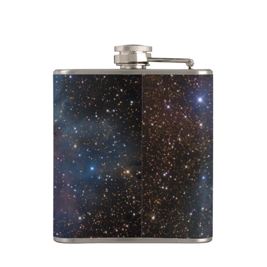 Wolf Howling in Galaxy Heupfles (Achterkant)