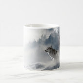 Wolf Howling in Snow Coffee Cup Koffiemok (Center)