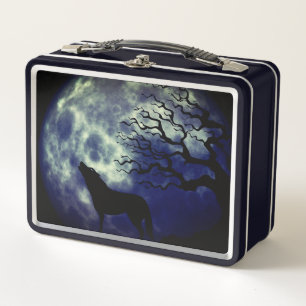 Wolf Howling in The Moon Lunchbox